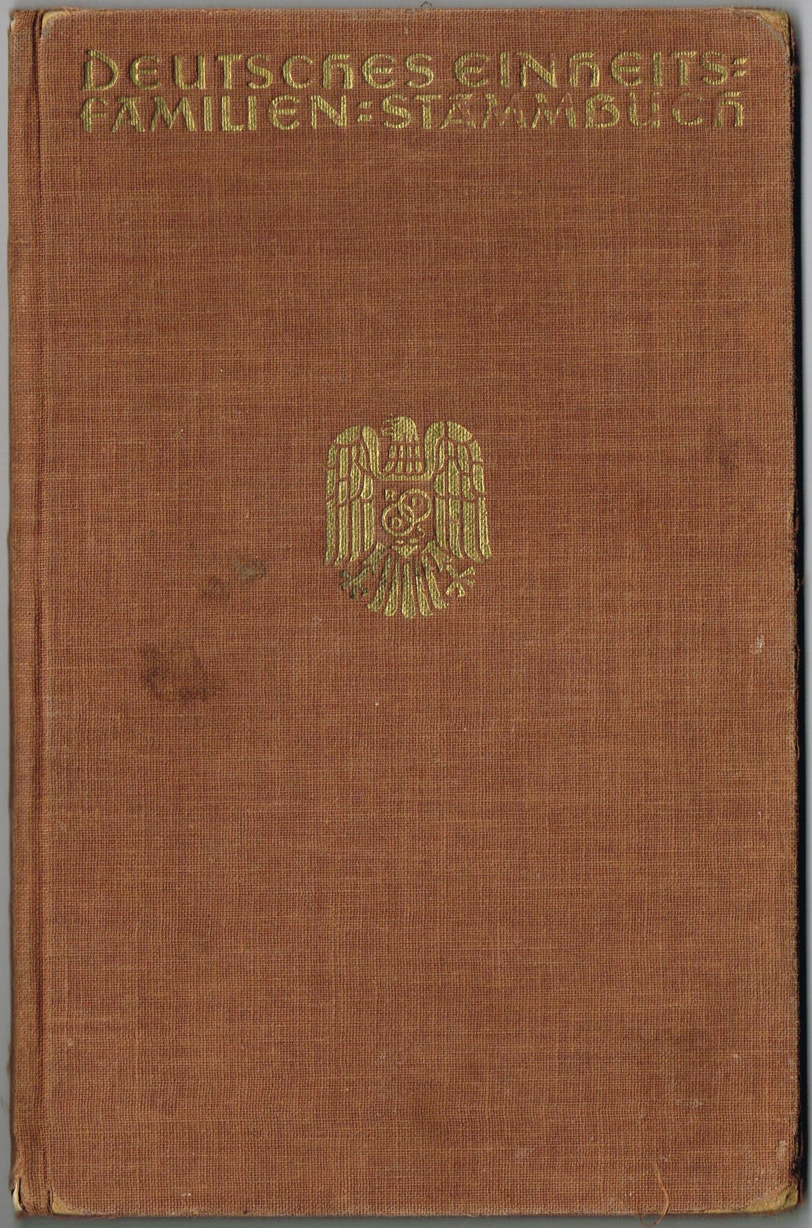 Deutsches Einheitsfamilien-Stammbuch + Geburtsschein August Reichenbach